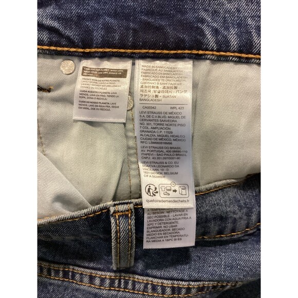Levi's 505 Mens Regular Fit Med Wash Blue Denim Jeans Sz 38x30 - Picture 11 of 14